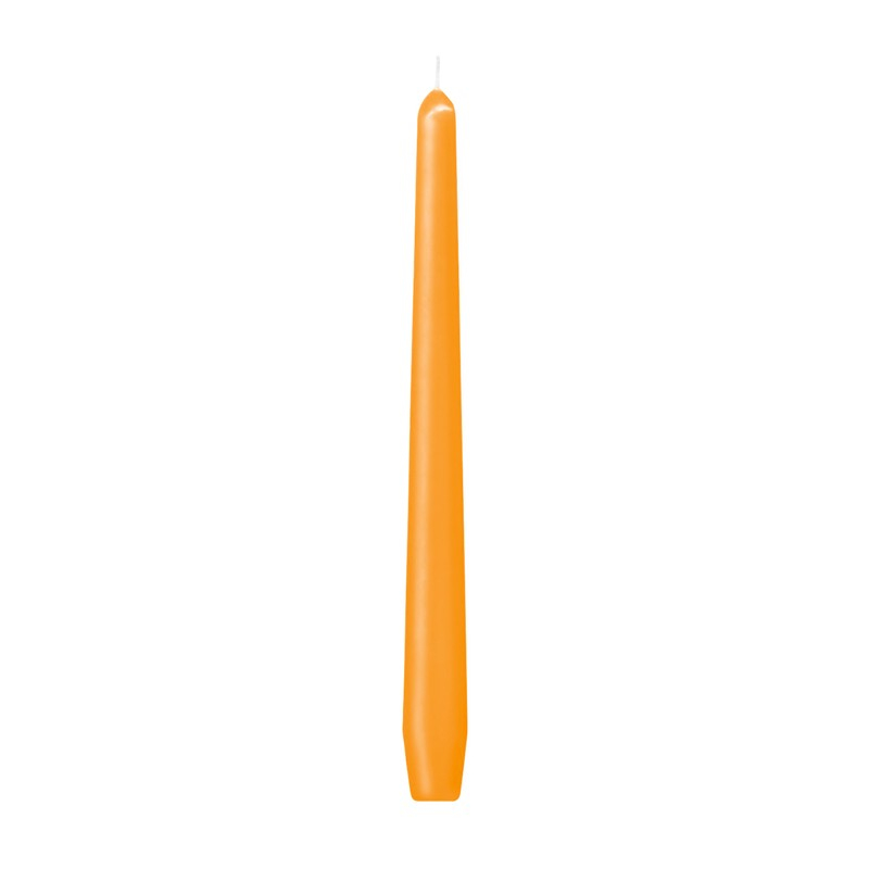 Svíčka konická 245 mm oranžová