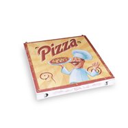 Krabice na pizzu z vlnité lepenky 30x30x3