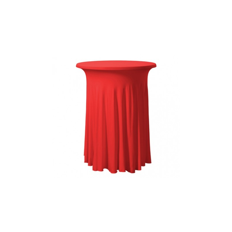 Elastický potah MONT na koktejlové stoly Ø 80 cm, Barva potahu: Červená
