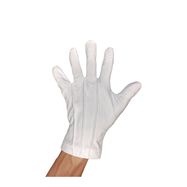 Číšnické textilní rukavice, bílé, velikost M