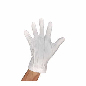 Číšnické textilní rukavice, bílé, velikost M