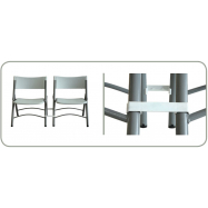 Plastová skládací židle ZOWN OTTO CHAIR - šedá