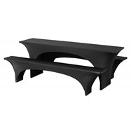 Bonn - sada elastických potahů na pivní set, 220 x 50 x V78 cm