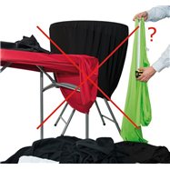 Elastická šerpa na židli - PLAIN, Černá