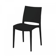 Černá stohovatelná židle Jade