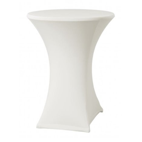 Elastický potah ELAS LITE na koktejlové stoly Ø 70 cm, bílý, 160 g/m2