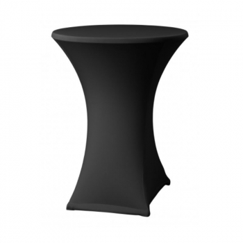 Elastický potah ONYX LITE na koktejlové stoly Ø 80 - 85 cm, černý, 160 g/m2