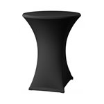 Elastický potah ONYX LITE na koktejlové stoly s deskou Ø 80 - 85 cm, černý