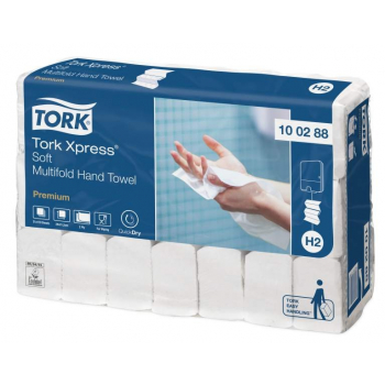 Tork Xpress® papírové ručníky  4/M 2310 ks, 21,2 x 34 cm, 21 bal., Multifold jemné bílé