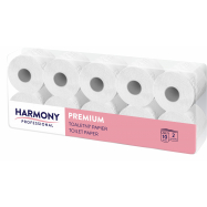 Toaletní papír Harmony Professional 2vr., celulóza, bílý 80%, 80x24 m