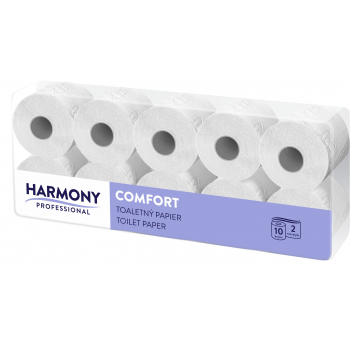 Toaletní papír Harmony Professional 2vr., bílý recykl 72%, 80x24 m