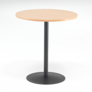 Kavárenský stolek Astrid, Ø700 mm, buk/černá