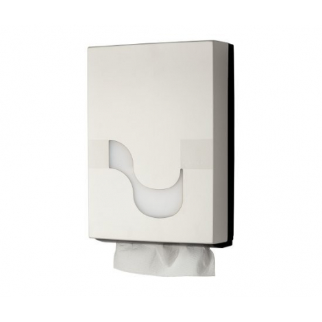 Zásobník CELTEX na skládané papírové ručníky typu M, Z, V, ZZ, bílý