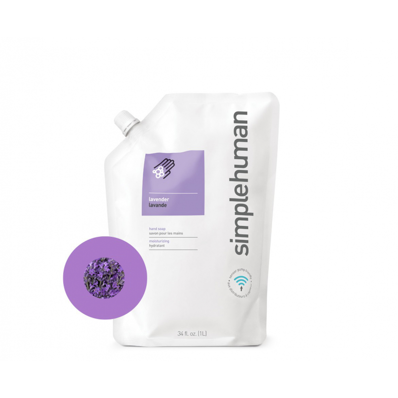 Hydratační tekuté mýdlo Simplehuman – 1 l náhradní náplň s vůní levandule