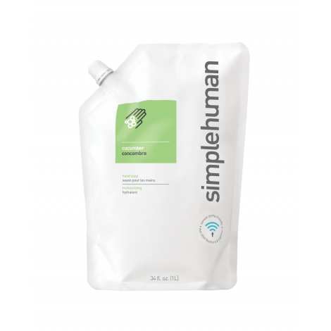 Hydratační tekuté mýdlo Simplehuman – 1 l náhradní náplň s vůní okurky