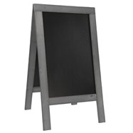 Nabídková stojanová rustikální tabule SANDWICH 135 x 72 cm, tmavě šedá