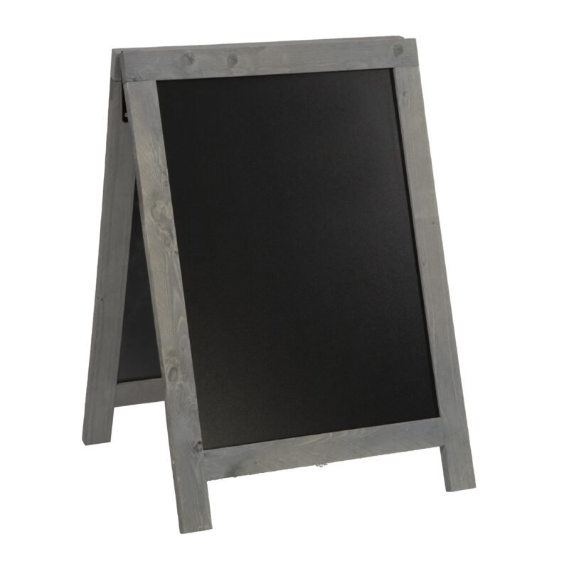 Nabídková stojanová rustikální tabule SANDWICH 85 x 55 cm, tmavě šedá