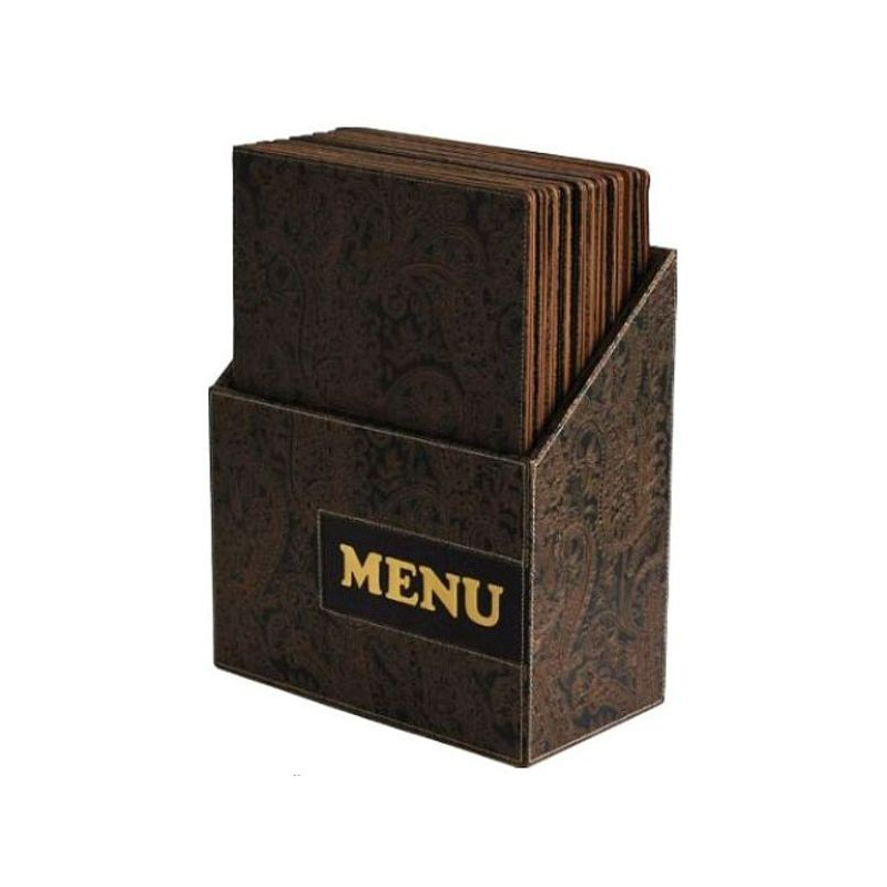 Box s jídelními lístky Securit Design - Paisley