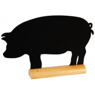 Stolní popisovací tabule Securit s dřevěným stojánkem a 1 popisovačem PIG