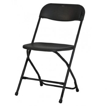 Plastová skládací židle ALEX CHAIR - černá