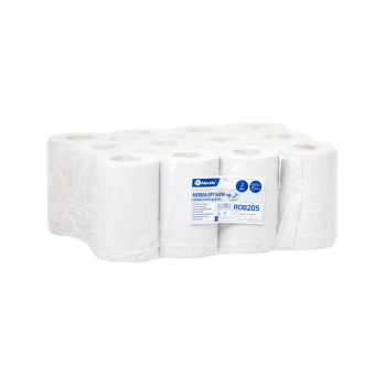 Papírové ručníky v rolích MERIDA OPTIMUM MINI, 2 vrstvé, bílé