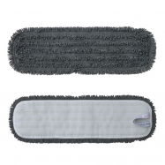 Mop z mikrovlákna STANDARD, suchý zip, 47 cm, šedý
