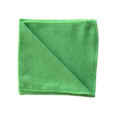 Utěrka z mikrovlákna ECONOMY, zelená, 35x35 cm 
