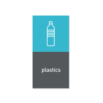 Simplehuman magnetický štítek na odpadkový koš - plasty "plastics"
