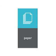 Simplehuman magnetický štítek na odpadkový koš - papír "paper"