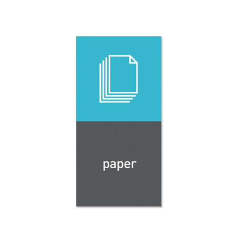 Simplehuman magnetický štítek na odpadkový koš - papír "paper"
