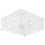 Organizér na kosmetiku Compactor – 8 přihrádek, kompaktní rozměry, čirý plast