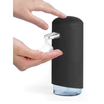 Compactor Clever dávkovač mýdlové pěny, ABS + odolný PETG plast - černý, 360 ml