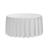 Ubrus na kulaté stoly, ∅ 140 cm, 100% PE, 170 g/m2, bílý