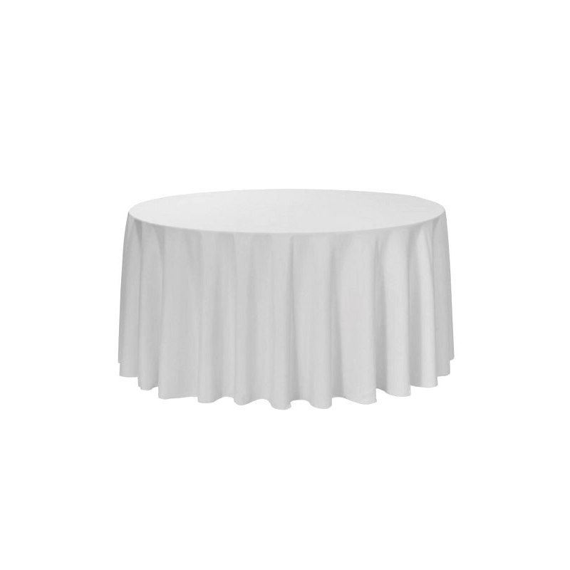 Ubrus na kulaté stoly, ∅ 220 cm, 100% PE, 170 g/m2, bílý