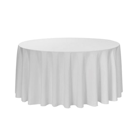 Ubrus na kulaté stoly, ∅ 320 cm, 100% PE, 170 g/m2, bílý