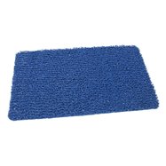 Modrá vinylová protiskluzová sprchová rohož FLOMA Spaghetti - délka 35 cm, šířka 59,5 cm a výška 1,2 cm