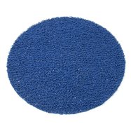 Modrá vinylová protiskluzová sprchová kulatá rohož FLOMA Spaghetti - průměr 54 cm a výška 1,2 cm