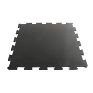 Černá gumová průběžná fitness modulová deska Sport Tile - délka 61 cm, šířka 61 cm a výška 1 cm