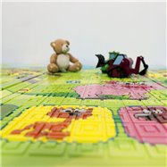 Dětská skládací pěnová hrací podložka Casmatino Piggy - délka 200 cm, šířka 140 cm a výška 0,9 cm