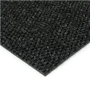 Černá kobercová zátěžová čistící zóna FLOMA Fiona - délka 200 cm, šířka 200 cm a výška 1,1 cm