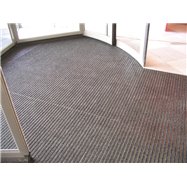 Textilní hliníková vnitřní vstupní rohož FLOMA Alu Standard - délka 100 cm, šířka 100 cm a výška 1,7 cm
