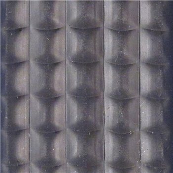 Černá gumová hliníková venkovní vstupní rohož FLOMA Alu Low - délka 100 cm, šířka 100 cm a výška 1 cm