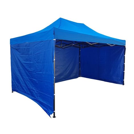 Párty stan HOBBY - 3m x 4,5m - modrý