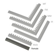 Černá náběhová hrana "samice" MF Safety Ramps D23/C23 - délka 50 cm a šířka 6 cm