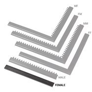 Černá náběhová hrana "samice" MF Safety Ramps D12/C12 Nitrile - délka 50 cm a šířka 5 cm