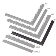 Černá náběhová hrana "samice" MF Safety Ramps D12/C12 Nitrile - délka 100 cm a šířka 5 cm