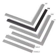 Černá náběhová hrana "samice" "samec" MF Safety Ramps D12/C12 Nitrile - délka 100 cm a šířka 5 cm