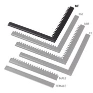 Černá náběhová hrana "samec" "samice" MF Safety Ramps D12/C12 Nitrile - délka 100 cm a šířka 5 cm
