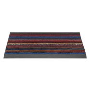 Různobarevná venkovní čistící kartáčová vstupní rohož FLOMA Outline - délka 50 cm, šířka 80 cm a výška 2,2 cm