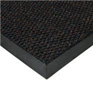 Černá textilní zátěžová čistící vnitřní vstupní rohož FLOMA Fiona - délka 60 cm, šířka 80 cm a výška 1,1 cm